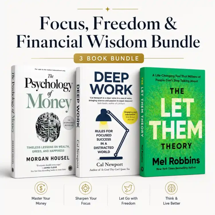 Focus Freedom and Financial Wisdom Bundle Psychology of Money Deep Work The Let Them Theory Sri Lanka