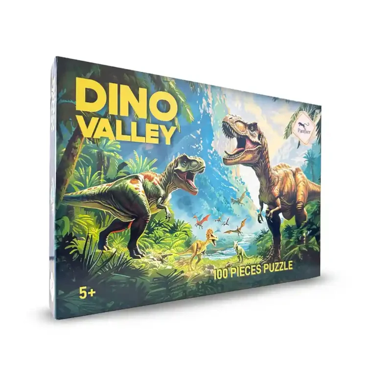 100 PCS Puzzle Dino Valley dinosaur jigsaw puzzle for children Sri Lanka