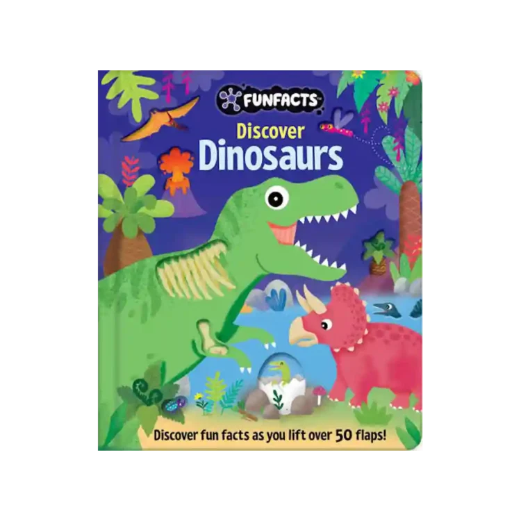 FunFacts Lift the Flap Board Book Discover Dinosaurs by Jennie Bradley ISBN 9780655234180 Lake Press Sri Lanka