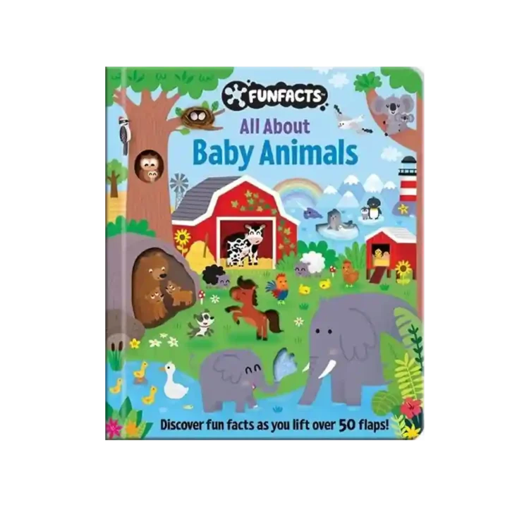 FunFacts Lift the Flap Board Book Baby Animals ISBN 9780655237952 Lake Press Sri Lanka