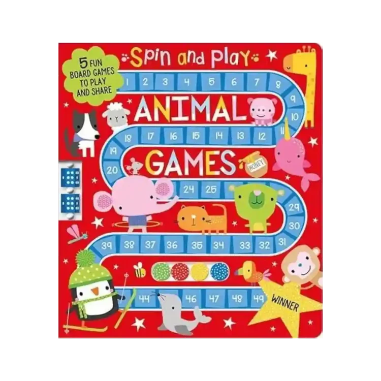 Animal Games Spin and Play by Dawn Machell ISBN 9781789470109 Make Believe Ideas Sri Lanka