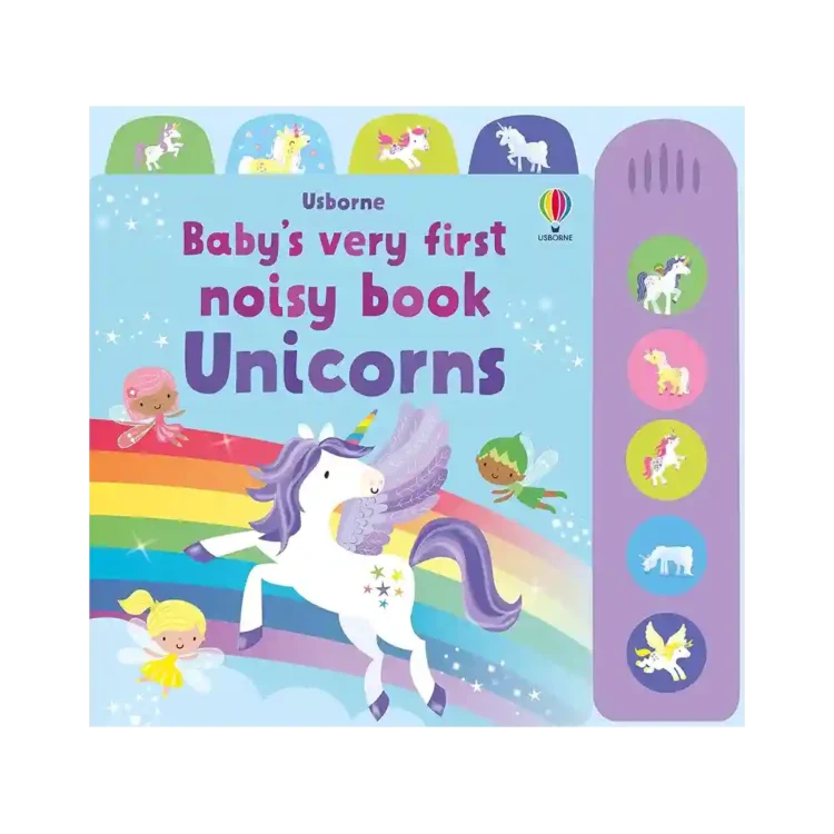 Baby’s Very First Noisy Book Unicorns Board Book by Fiona Watt ISBN 9781803707648 Usborne Sri Lanka