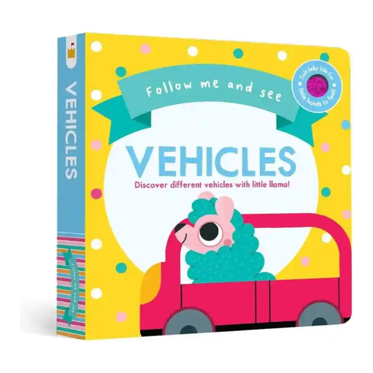 Follow Me and See Vehicles Hardcover by Becky Weerasekera ISBN 9781849994859 Sandcastle Books Sri Lanka