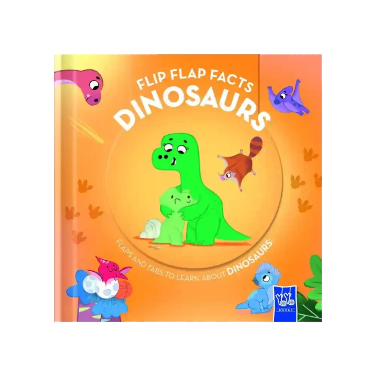 Flip Flap Facts Dinosaurs Board Book ISBN 9789464767117 Yoyo Books Sri Lanka
