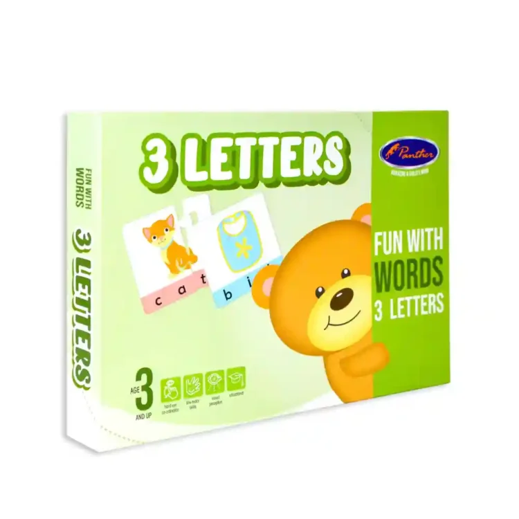 Fun with Words 3 Letters Puzzles educational word-building puzzle for children Sri Lanka
