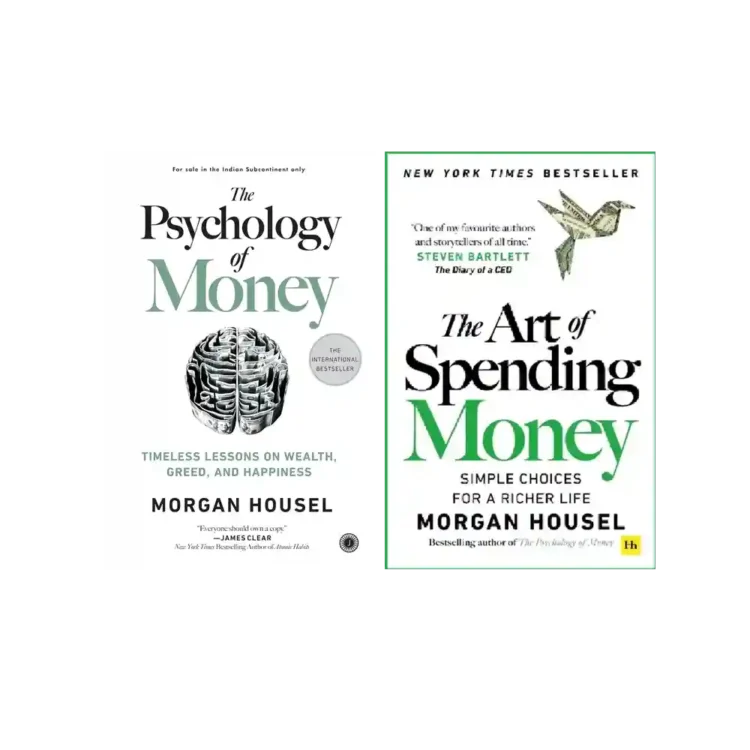 The Psychology of Money and The Art of Spending Money Bundle by Morgan Housel ISBN 9789390166268 9781804093696 Sri Lanka