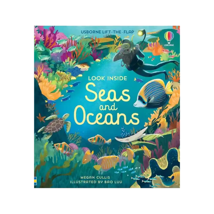 Look Inside Seas and Oceans Board Book by Megan Cullis ISBN 9781474947060 Usborne Sri Lanka