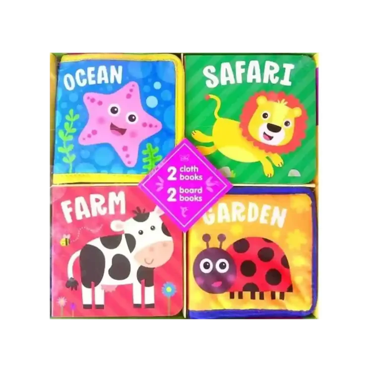 Love to Learn 4-Book Gift Set with Cloth and Board Books ISBN 9781638540854 Kidsbooks Sri Lanka