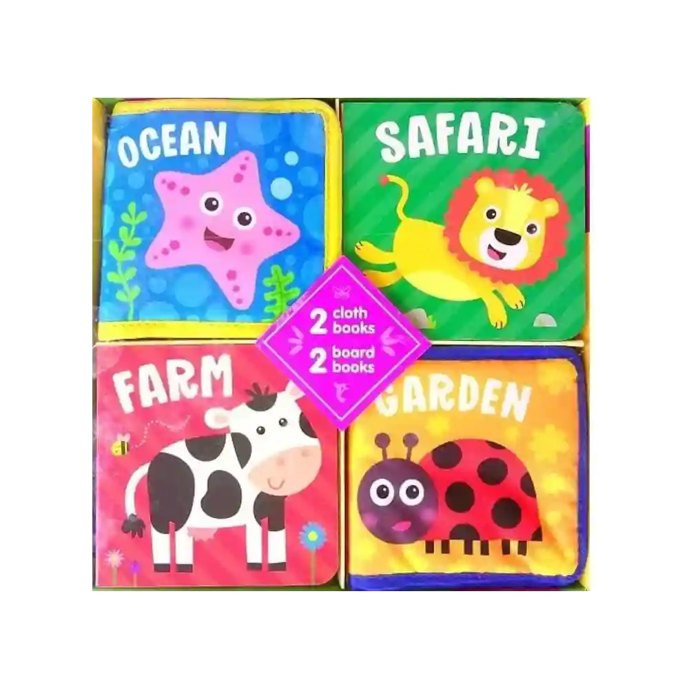 Love to Learn 4-Book Gift Set with Cloth and Board Books ISBN 9781638540854 Kidsbooks Sri Lanka