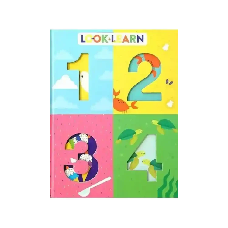 Look and Learn 1234 Board Book ISBN 9781645175438 Silver Dolphin Books Sri Lanka