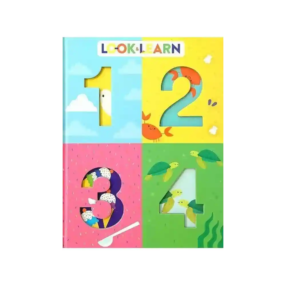 Look and Learn 1234 Board Book ISBN 9781645175438 Silver Dolphin Books Sri Lanka