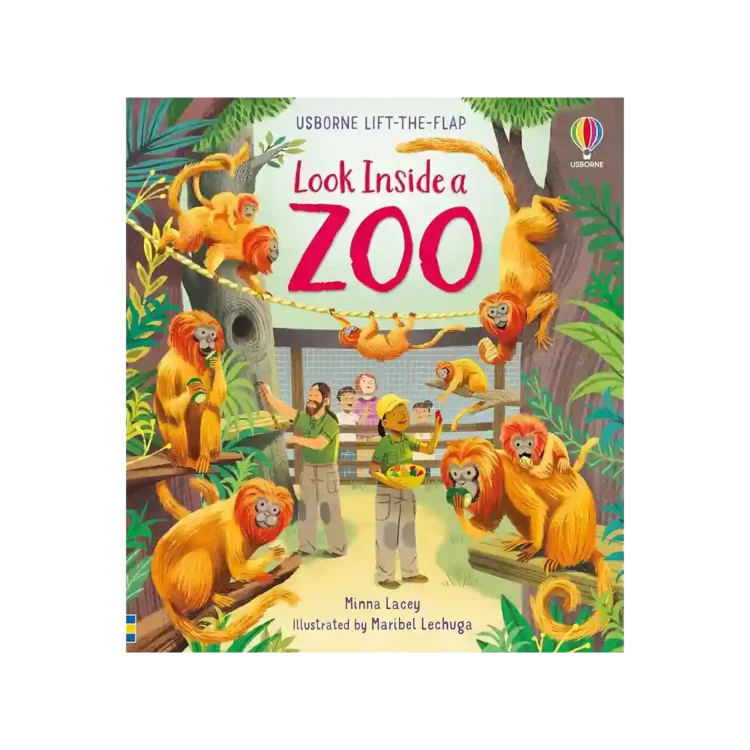 Look Inside a Zoo Board Book by Minna Lacey ISBN 9781803701752 Usborne Sri Lanka