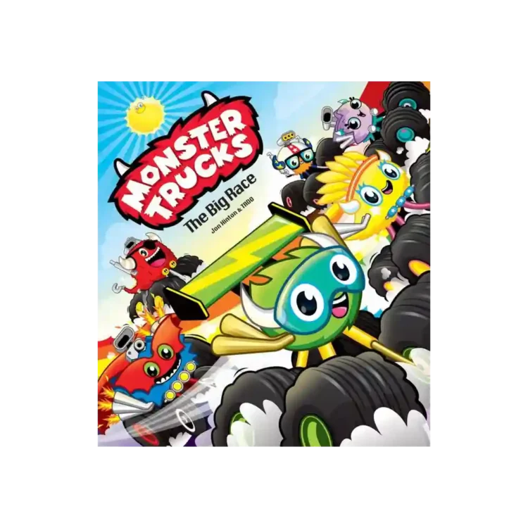 Monster Trucks The Big Race by Jon Hinton paperback children’s book